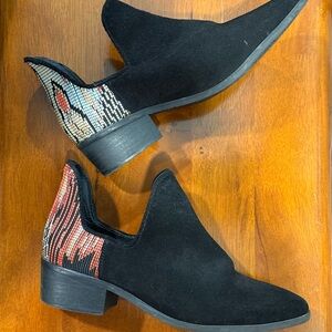 Charleston Shoe Co. Aiken Ankle Boots Booties Black Women's Size 7